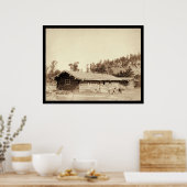 Resting at the Old Log Cabin Home SD 1887 Poster (Küche)
