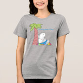 RESTING BEACH FACE Bauch Button Hippo Boynton T-Sh Tri-Blend Shirt (Vorderseite)