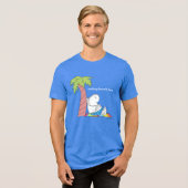RESTING BEACH FACE Bauch-Taste Hippo Boynton Tri-Blend Shirt (Vorderseite voll)