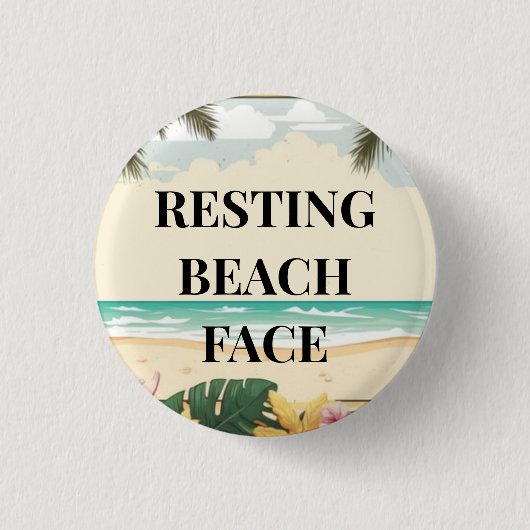 resting beach face button (Vorderseite)
