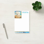 RESTING BEACH FACE Creme Post-it Klebezettel (Büro)