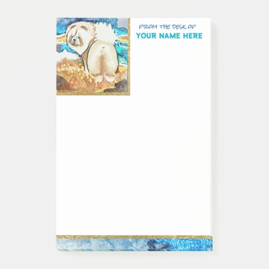 RESTING BEACH FACE Creme Post-it Klebezettel (Vorderseite)