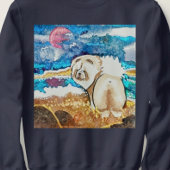 RESTING BEACH FACE Creme Sweatshirt