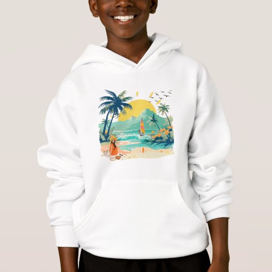 Resting Beach for Summer Hoodie (Vorderseite)