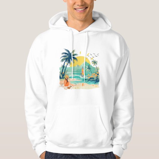 Resting Beach for Summer Hoodie (Vorderseite)