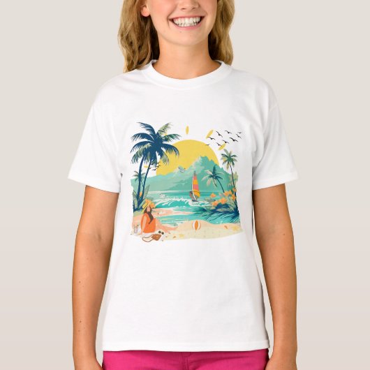 Resting Beach for Summer T-Shirt (Vorderseite)