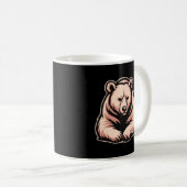 Resting Bear Mug – Calm Strength Everyday Coffee Kaffeetasse (VorderseiteRechts)