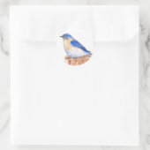 Resting Bluebird Runder Aufkleber (Tasche)