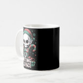 Resting Elf Face Funny Christmas Cute Creepy Women Kaffeetasse (Vorderseite Links)