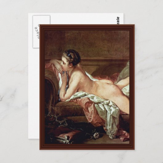 Resting Girl Detail (Madmoiselle O'Murphy) Postkarte (Vorne/Hinten)