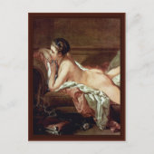 Resting Girl Detail (Madmoiselle O'Murphy) Postkarte (Vorderseite)