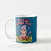 Resting Gnome Face Cute Funny Christmas Kawaii Car Kaffeetasse (Links)