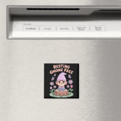 Resting Gnome Face Cute Funny Christmas Kawaii Car Magnet (In Situ (Geschirrspüler))