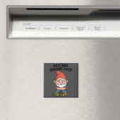 Resting Gnome Face Cute Funny Christmas Kawaii Car Magnet (In Situ (Geschirrspüler))