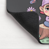 Resting Gnome Face Cute Funny Christmas Kawaii Car Mousepad (Ecke)