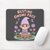 Resting Gnome Face Cute Funny Christmas Kawaii Car Mousepad (Mit Mouse)