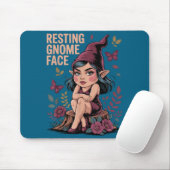 Resting Gnome Face Cute Funny Christmas Kawaii Car Mousepad (Mit Mouse)