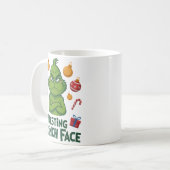 Resting Grinch Face Kaffeetasse (Vorderseite Links)