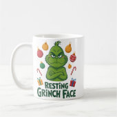 Resting Grinch Face Kaffeetasse (Links)