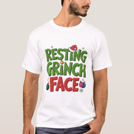 Resting Grinch Face Sarcastic Holiday Tee