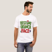 Resting Grinch Face Sarcastic Holiday Tee (Vorne ganz)