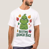 Resting Grinch Face T-Shirt (Vorderseite)