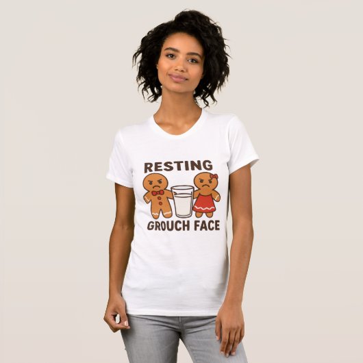 Resting Grouch Face – Gingerbread Dunk Duo womans  T-Shirt (Vorne ganz)