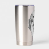 Resting Lab with holiday calm Thermobecher (Vorderseite)