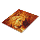 Resting Lion (von Abbott Handerson Thayer) Fliese (Seite)