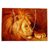 Resting Lion (von Abbott Handerson Thayer) Große Geschenktüte (Rückseite)