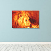 Resting Lion (von Abbott Handerson Thayer) Leinwanddruck (Insitu (Holzboden))