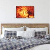 Resting Lion (von Abbott Handerson Thayer) Leinwanddruck (Insitu (Schlafzimmer))