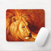 Resting Lion (von Abbott Handerson Thayer) Mousepad (Mit Mouse)