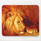 Resting Lion (von Abbott Handerson Thayer) Mousepad (Vorne)