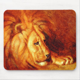 Resting Lion (von Abbott Handerson Thayer) Mousepad