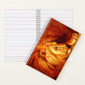 Resting Lion (von Abbott Handerson Thayer) Notizblock (Innen)