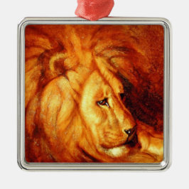 Resting Lion (von Abbott Handerson Thayer) Ornament Aus Metall