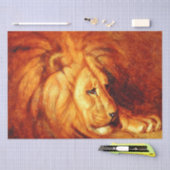 Resting Lion (von Abbott Handerson Thayer) Seidenpapier (Handwerk)