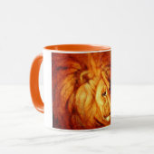 Resting Lion (von Abbott Handerson Thayer) Tasse (Vorderseite Links)