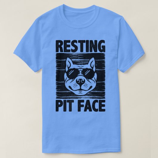 Resting Pit Face, Pit Bull Dog Lover For Women And T-Shirt (Design vorne)