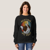 Resting Pit Face Pitbull Owner  Dog  Mother Women Sweatshirt (Vorne ganz)