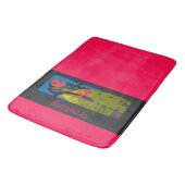 #resting Vibes, Fuchsia Badematte (Schrägansicht)