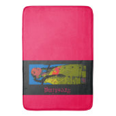 #resting Vibes, Fuchsia Badematte (Vorderseite Vertikal)
