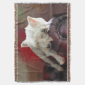 Resting Westie Decke (Vorderseite Vertikal)