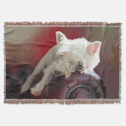 Resting Westie Decke (Vorderseite)