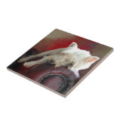 Resting Westie Fliese (Seite)