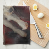 Resting Westie Handtuch (Viertel Falte)