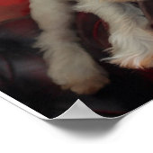 Resting Westie Poster (Ecke)