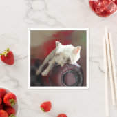 Resting Westie Serviette (Beispiel)