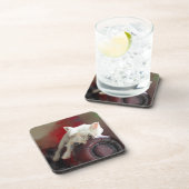 Resting Westie Untersetzer (Rechte Seite)